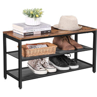 Thumbnail for VASAGLE Shoe Rack Bench Shoe Storage Bench Shoe Rack