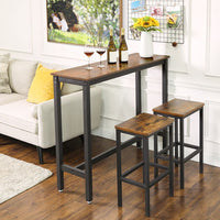 Thumbnail for Rustic Brown Narrow Bar Table - VASAGLE