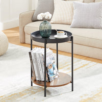 Thumbnail for Vasagle Stylish Bedside Table round Side Table End Table