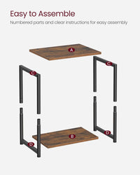 Thumbnail for VASAGLE Bedside Table Side Table End Table