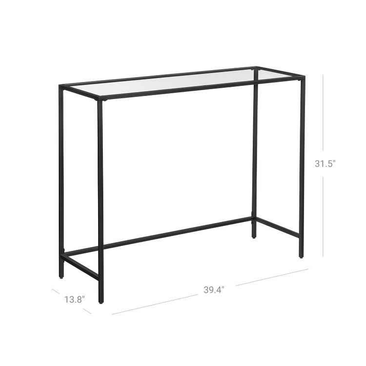 Tempered Glass Sofa Table by VASAGLE - Console Table