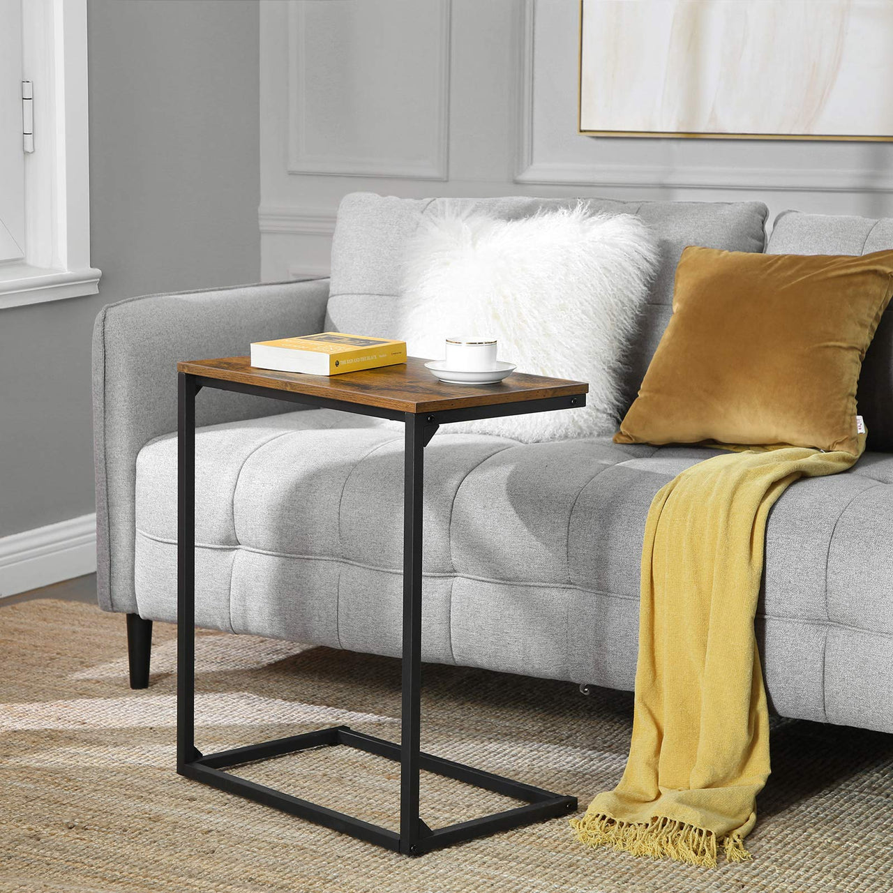 Vasagle C-Shape Laptop Stand Side Table