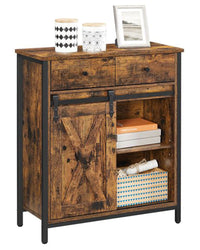 Thumbnail for VASAGLE Sliding Barn Door Buffet Cabinet - Storage Sideboard