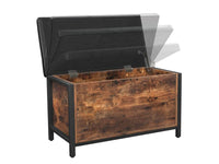 Thumbnail for VASAGLE Shoe Bench w/ Flip Door Storage, Brown & Black