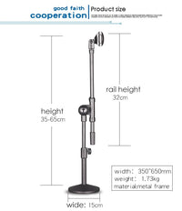 Thumbnail for Microphone Stand Universal Mic Mount With Heavy Compact Base