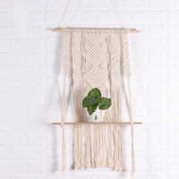 Thumbnail for Macrame Wall Art otton yarn + wood 80 * 50cm