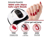 Thumbnail for LED Nail Dryer Lamp 168W