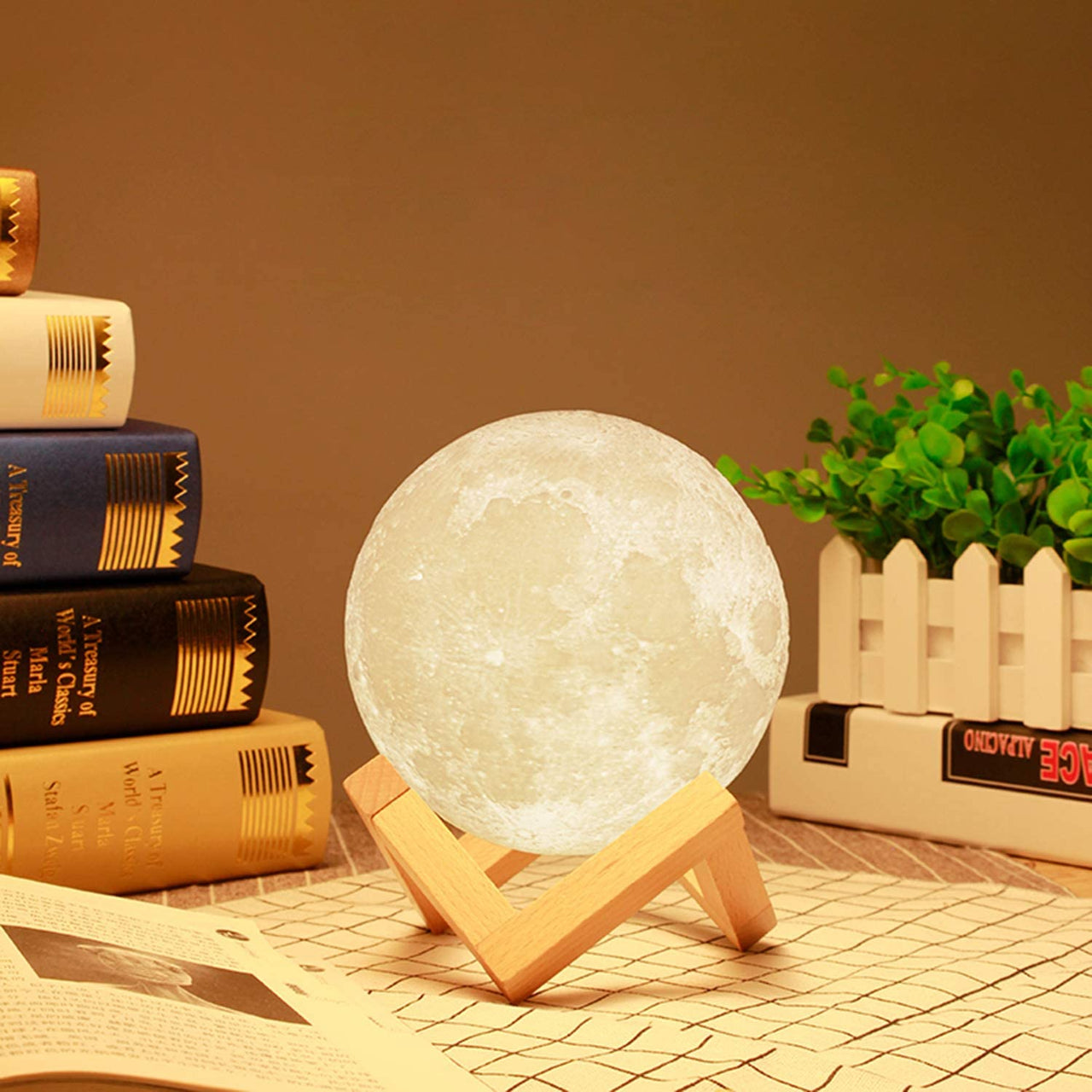 24CM Moon Light Night Light Lamp 16 Colors