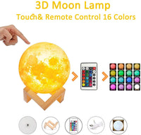 Thumbnail for 24CM Moon Light Night Light Lamp 16 Colors