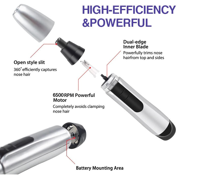 Waterproof Electric Nose and Ear Hair Trimmer - The Shopsite