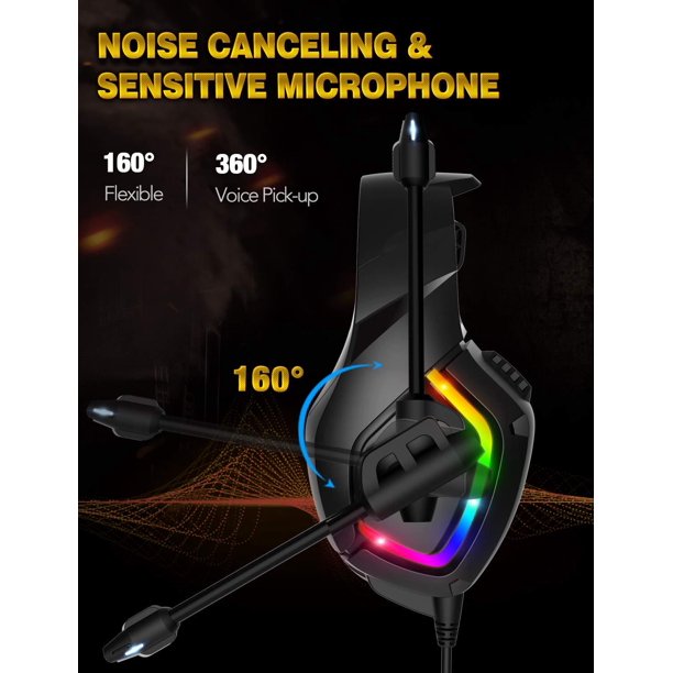 RGB Gaming Headset for PC / PS4 / PS5 / XBOX - The Shopsite