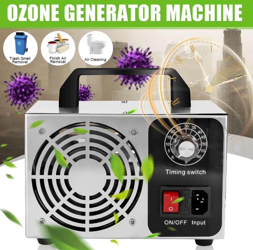 20G 230V Ozone Generator Machine Air Filter Purifier Fan