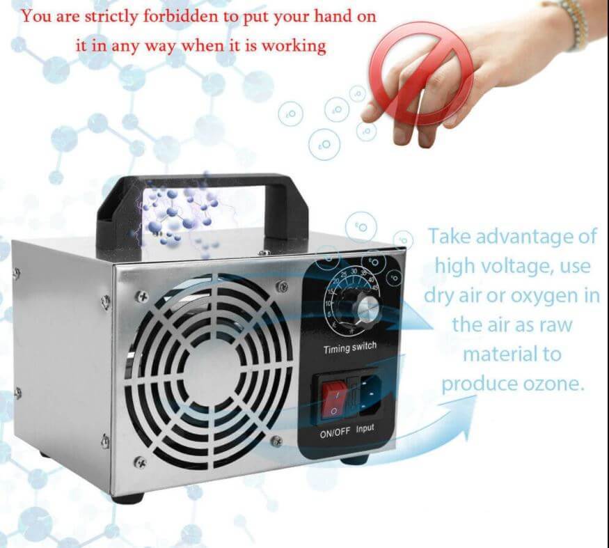 20G 230V Ozone Generator Machine Air Filter Purifier Fan - The Shopsite