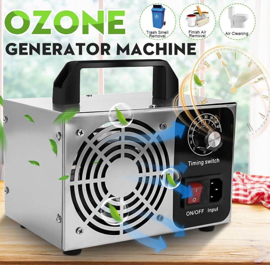 20G 230V Ozone Generator Machine Air Filter Purifier Fan