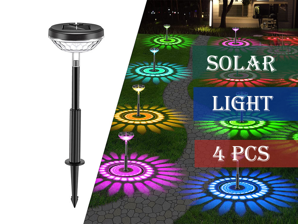 Pathway Outdoor Solar Lights 4PCS Decorative Garden Lights