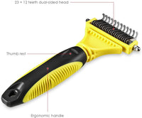 Thumbnail for Pet Dematting Tool, Professional Dual-Sided Teeth Dematting