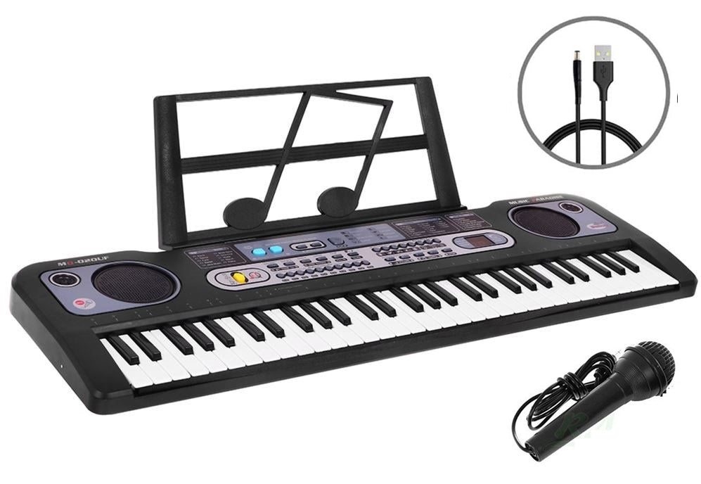 Keyboard Piano with Microphone & Music Stand - The Shopsite