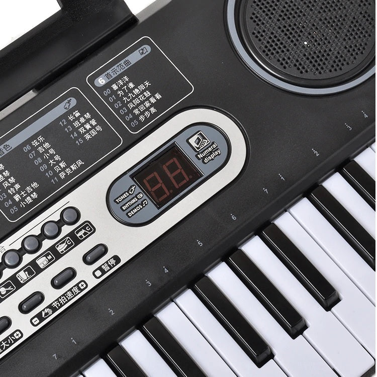 Keyboard Piano with Microphone & Music Stand - The Shopsite