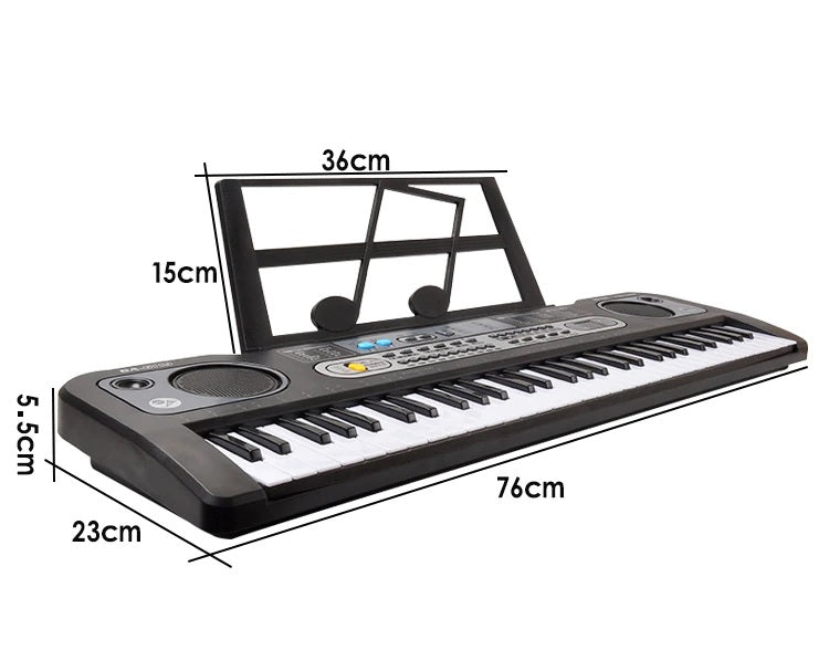 Keyboard Piano with Microphone & Music Stand - The Shopsite