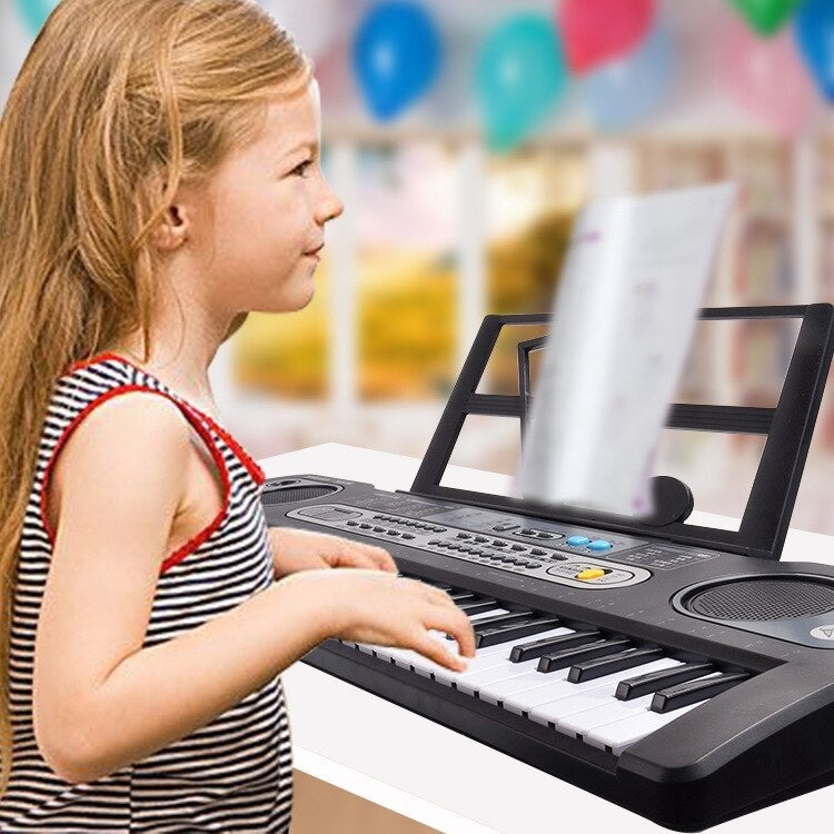 Keyboard Piano with Microphone & Music Stand - The Shopsite