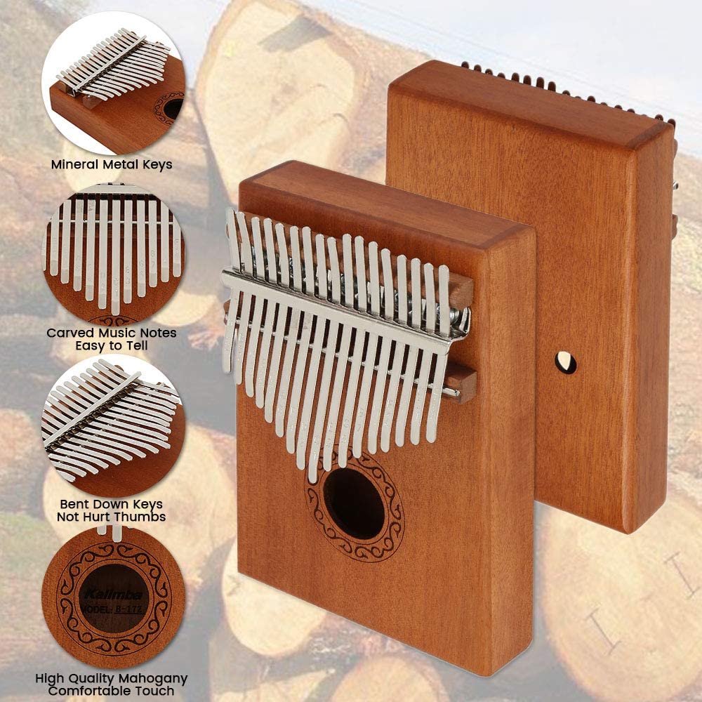 Thumb Piano Kalimba 17 Keys with Portable Case