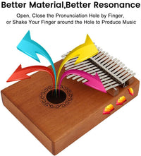 Thumbnail for Thumb Piano Kalimba 17 Keys with Portable Case