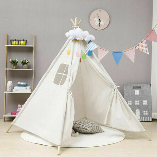 Kids Teepee Play Tent White - The Shopsite