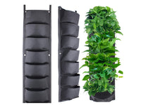 Thumbnail for Vertical Garden Wall Hanging Planter Wall Mount Balcony Plant Grow Bag 7 Pockets