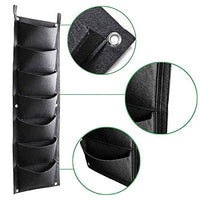 Thumbnail for Vertical Garden Wall Hanging Planter Wall Mount Balcony Plant Grow Bag 7 Pockets