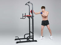 Thumbnail for Chin Up Pull Up Chin Up Station Power Tower with Boxing