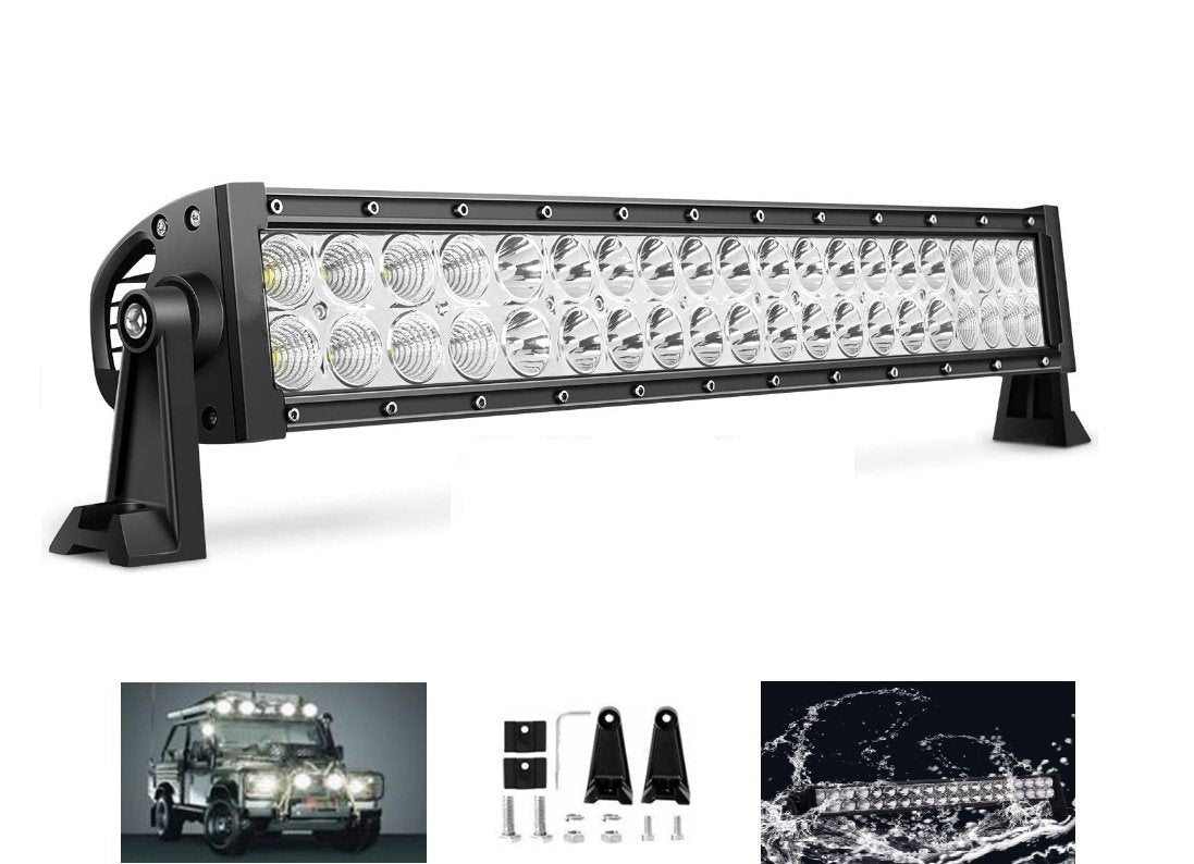 LED Light Bar 120W Offroad Driving Lights for Car Boat Truck