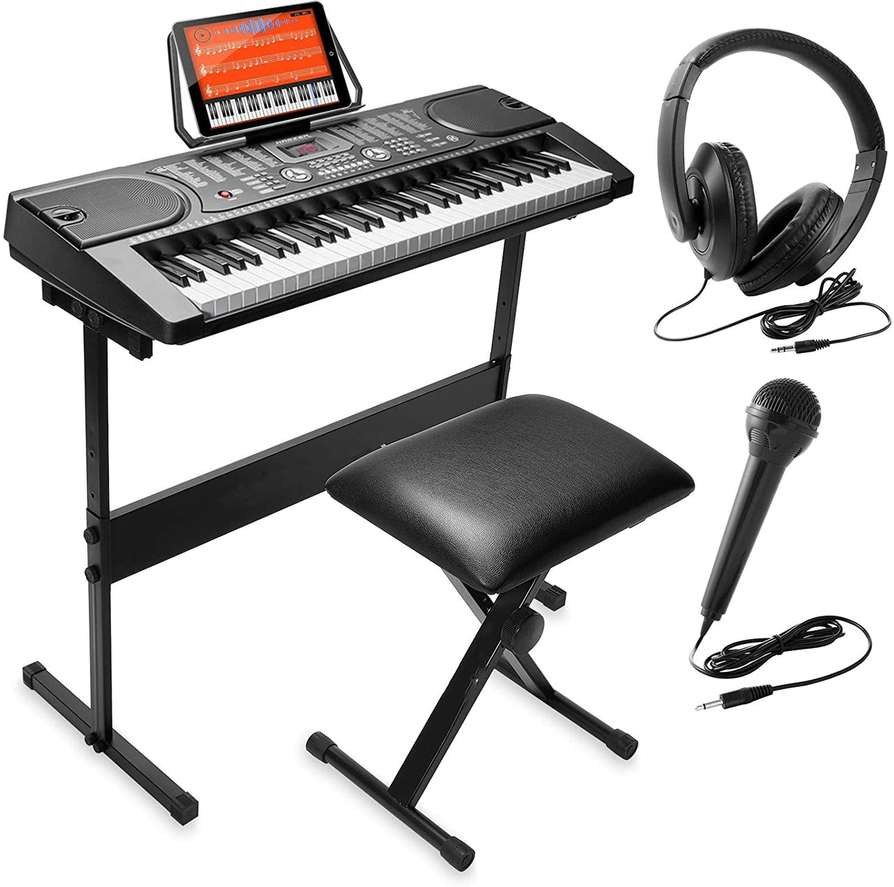 61 Key Electronic Piano Keyboard with Stand ,Headphone and Stool