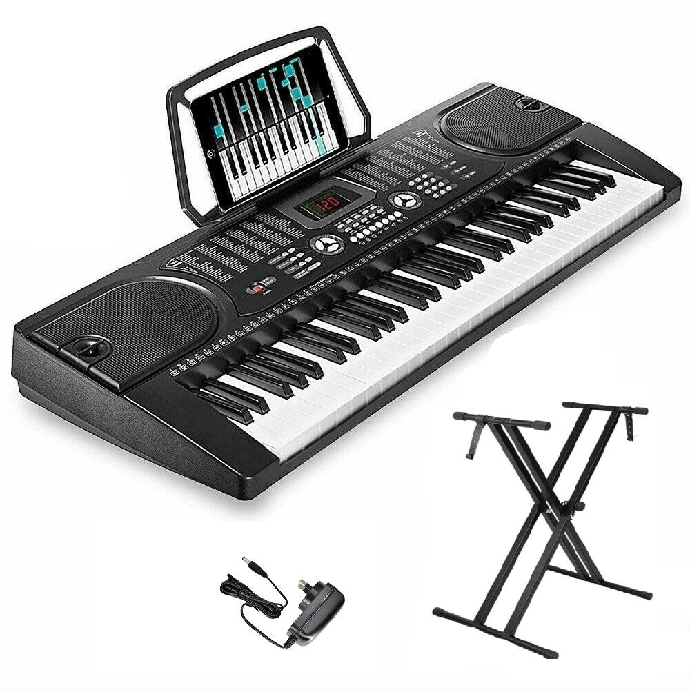 61 Key Electronic Piano Keyboard & Stand