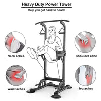 Thumbnail for Chin Up Pull Up Chin Up Station Power Tower
