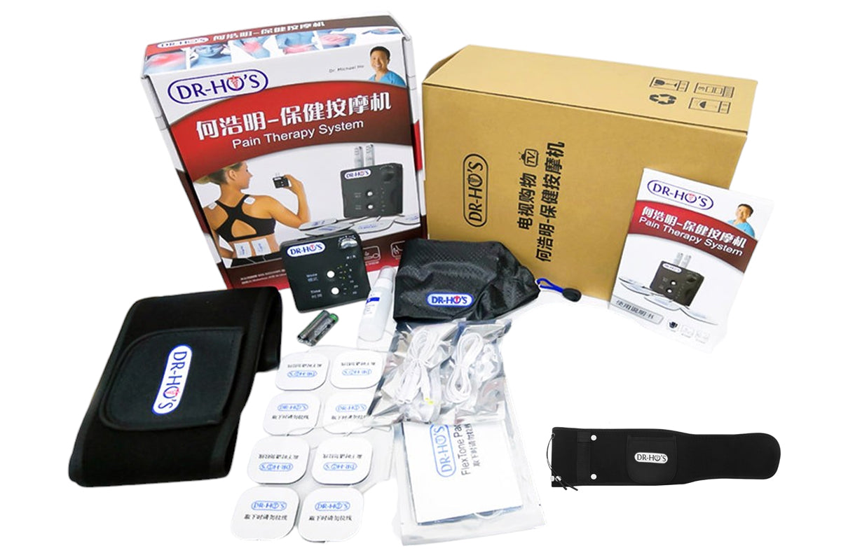 Tens Machine Massager Dr. HO's Pain Relief System Professional Tens+ EMS+ Pulse Massager