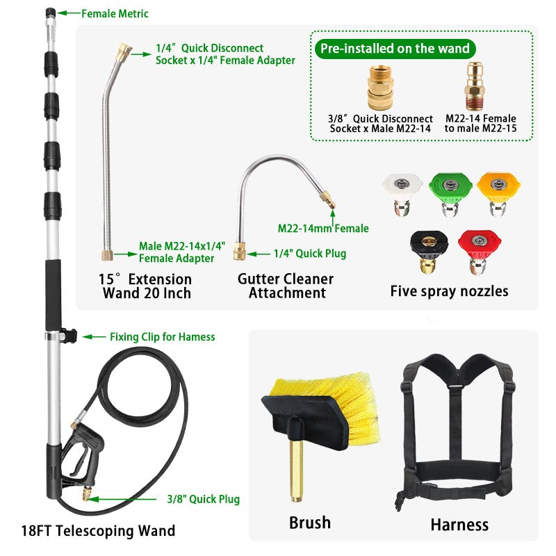 Pressure Washer Extension Wand Set