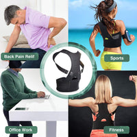 Thumbnail for Posture Back Support Brace Belt Back Posture Corrector Lumbar Shoulder Support Brace Belt Men Women