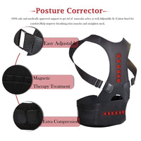 Thumbnail for Posture Back Support Brace Belt Back Posture Corrector Lumbar Shoulder Support Brace Belt Men Women