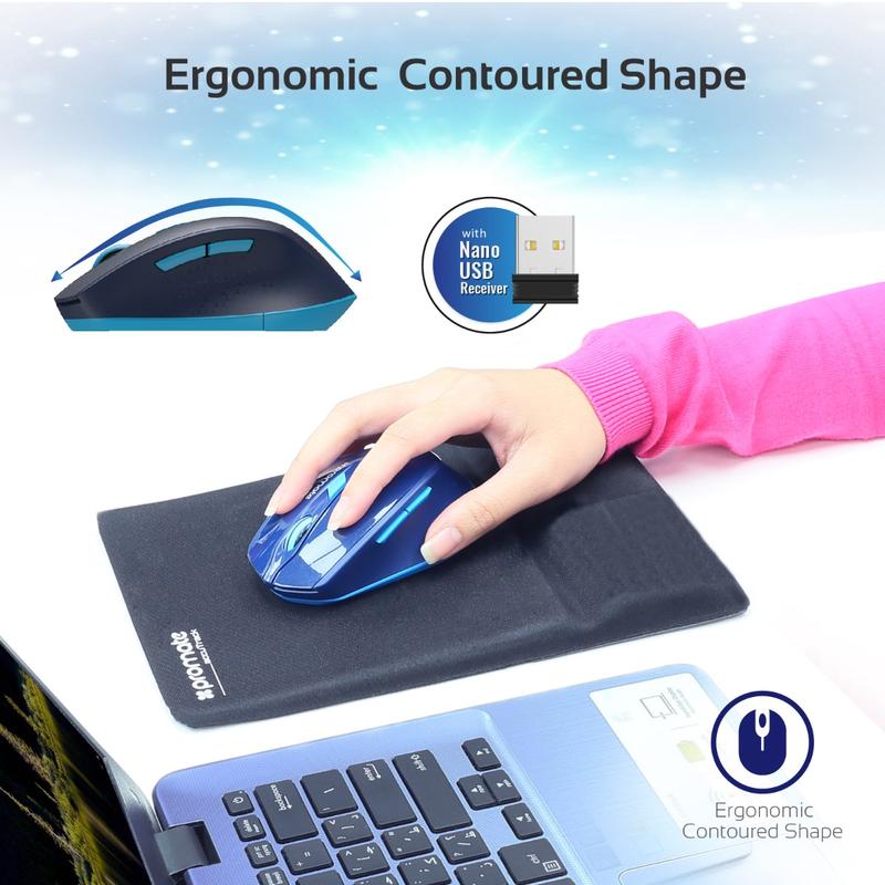 Promate Wireless Ergonomic Mouse