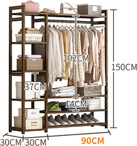 Thumbnail for Bamboo Wardrobe Clothes Rack