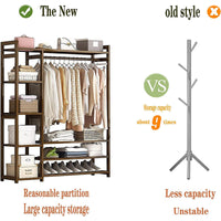 Thumbnail for Bamboo Wardrobe Clothes Rack