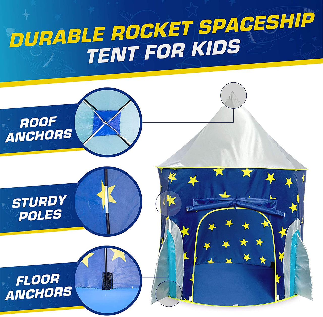 Portable Kids Play Tent with storage bag