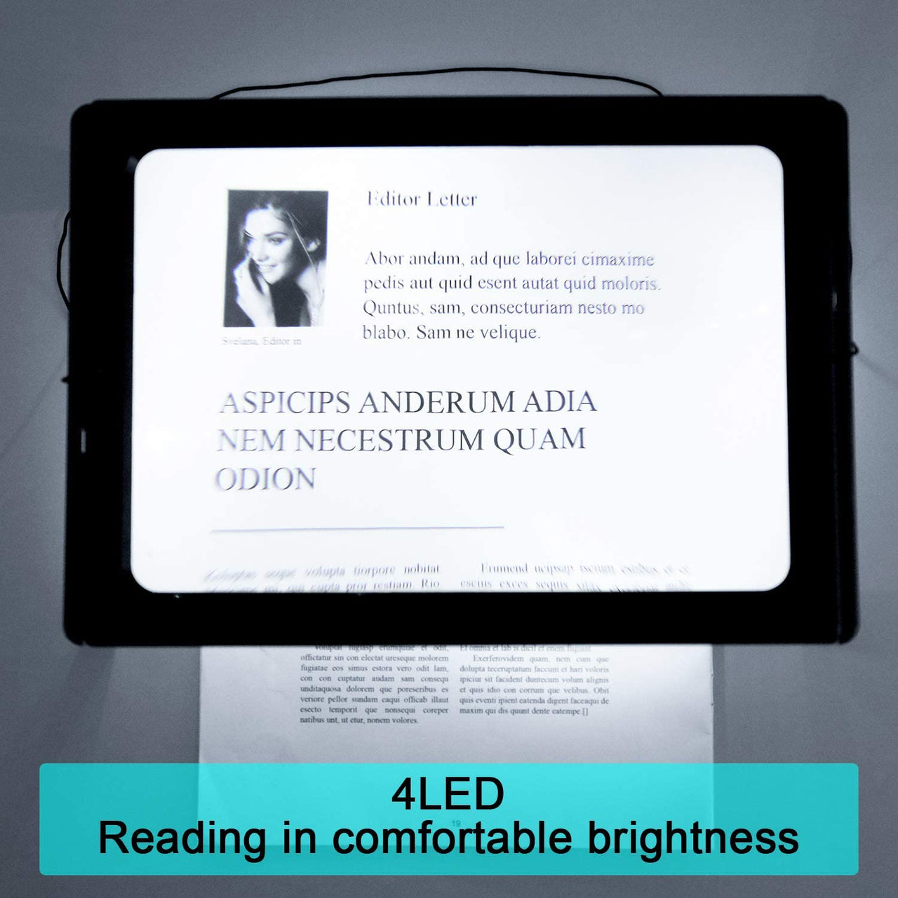 Reading A4 Magnifier Led Glass Magnifier