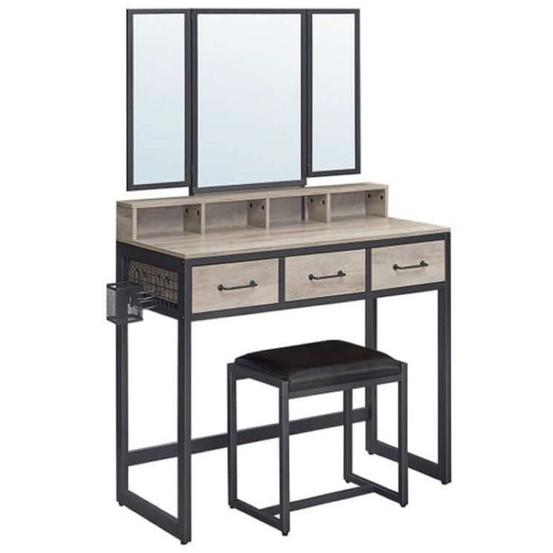 VASAGLE Makeup Vanity with Stool Dressing Table