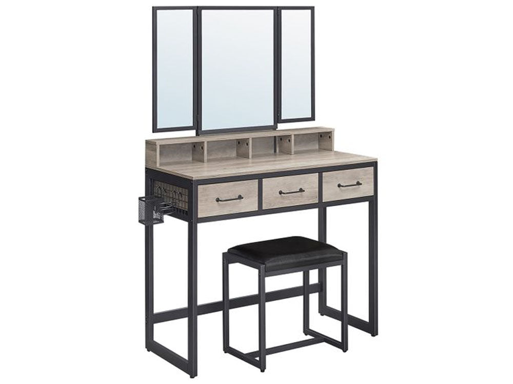 VASAGLE Makeup Vanity with Stool Dressing Table