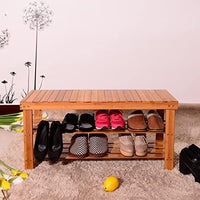 Thumbnail for Bamboo Shoe Rack Bench 3-Tier - The Shopsite