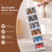 Thumbnail for Shoes Box Rack Shoe Organizer Stackable Storage Drawer