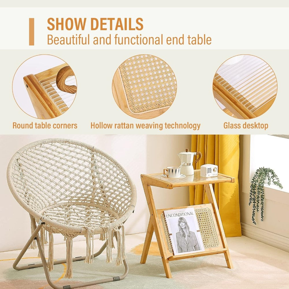 Rattan Side Table