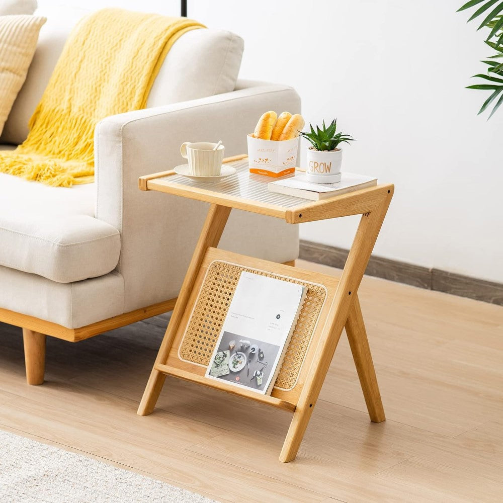 Rattan Side Table