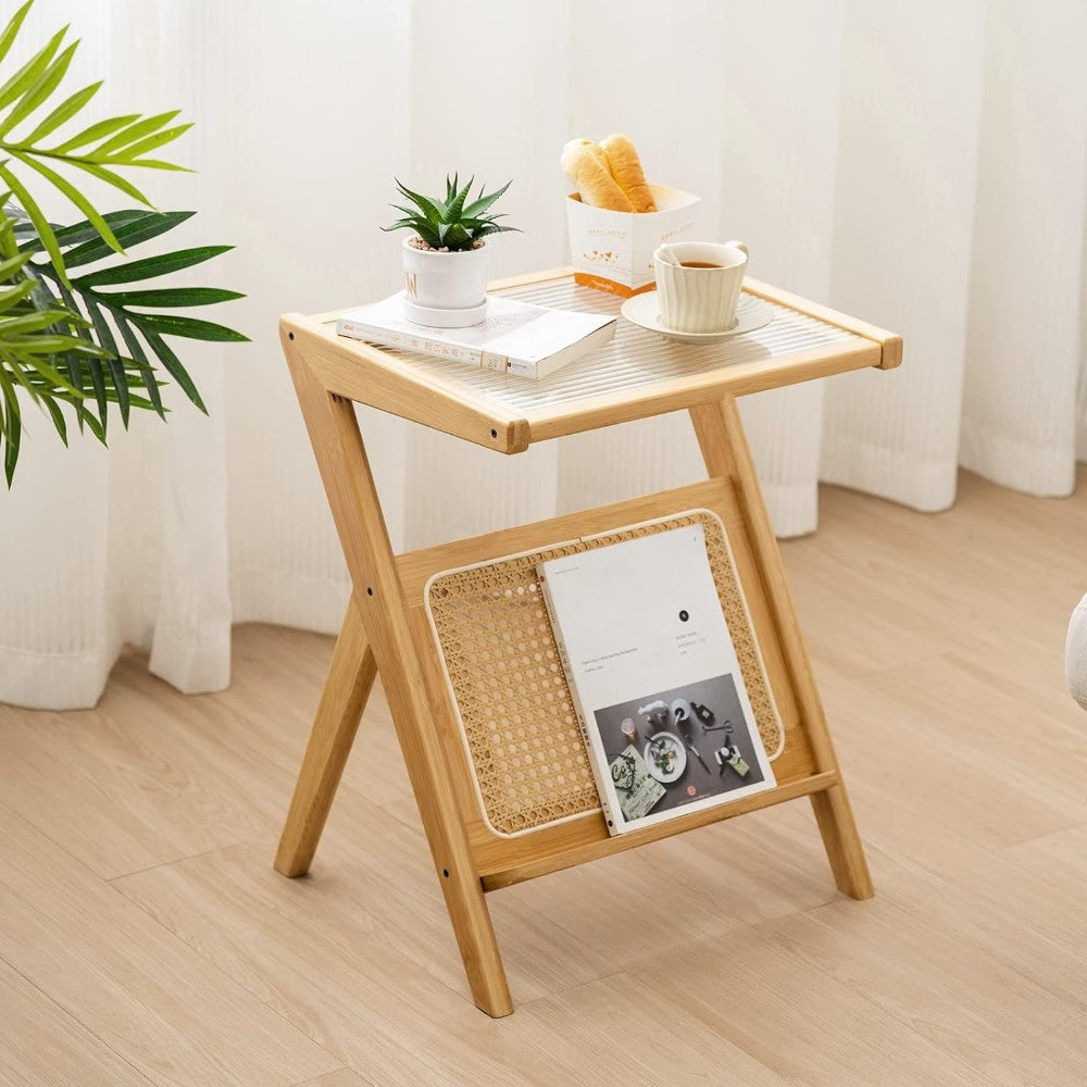 Rattan Side Table